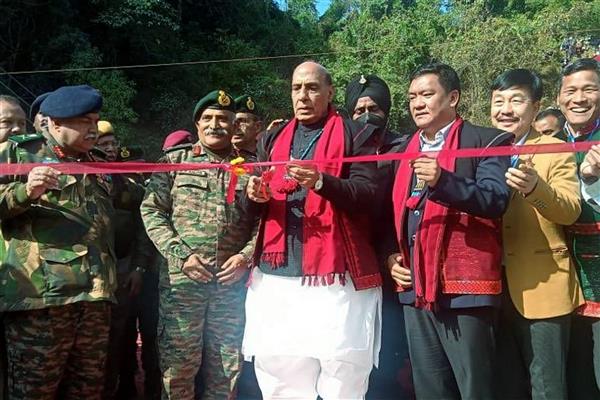 Rajnath Singh dedicates 28 infra projects from Arunachal Pradesh 1 2023 1largeimg 520620156 VMRXAI