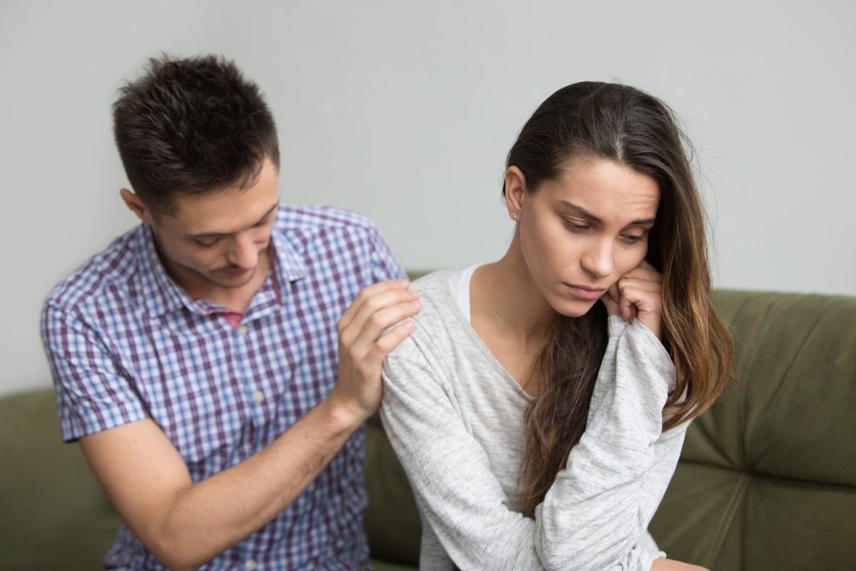 husband supporting comforting upset depressed wife infertility sympathy concept 16748023863x2 6fIHSa